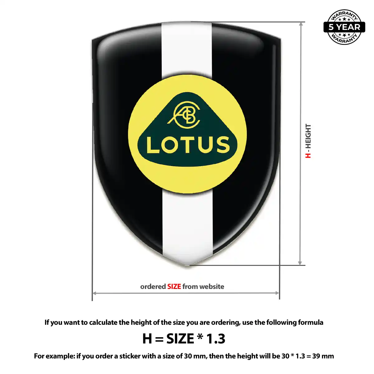 Lotus Gel Emblem Sticker Exclusive Series