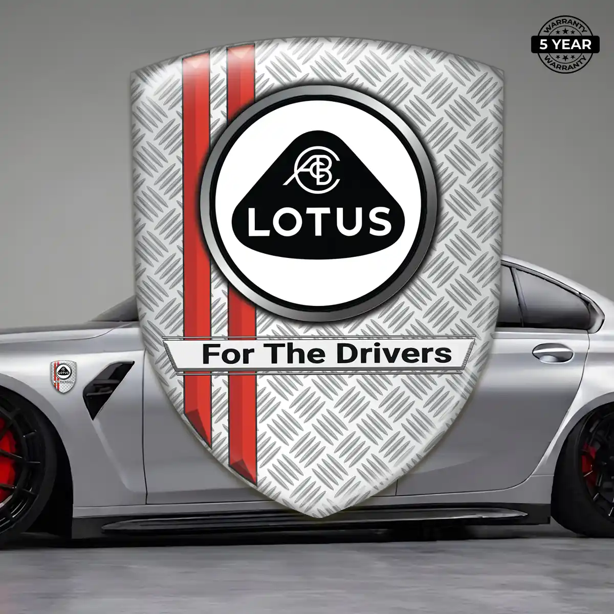 Lotus Gel Emblem Sticker Interior Luxe