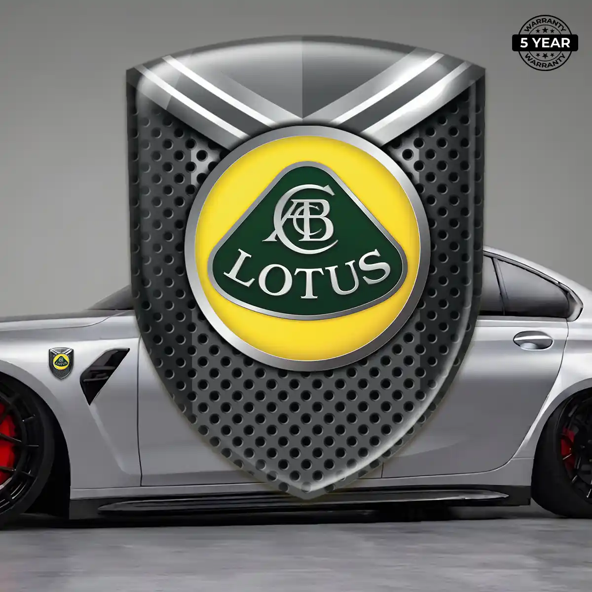 Lotus Gel Emblem Sticker Resin Luxe