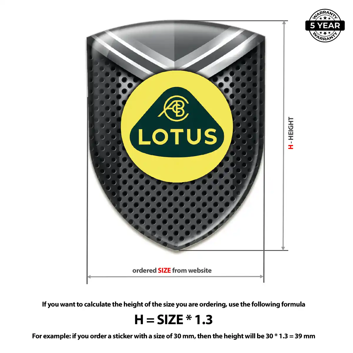 Lotus Logo Badge Cabin Style