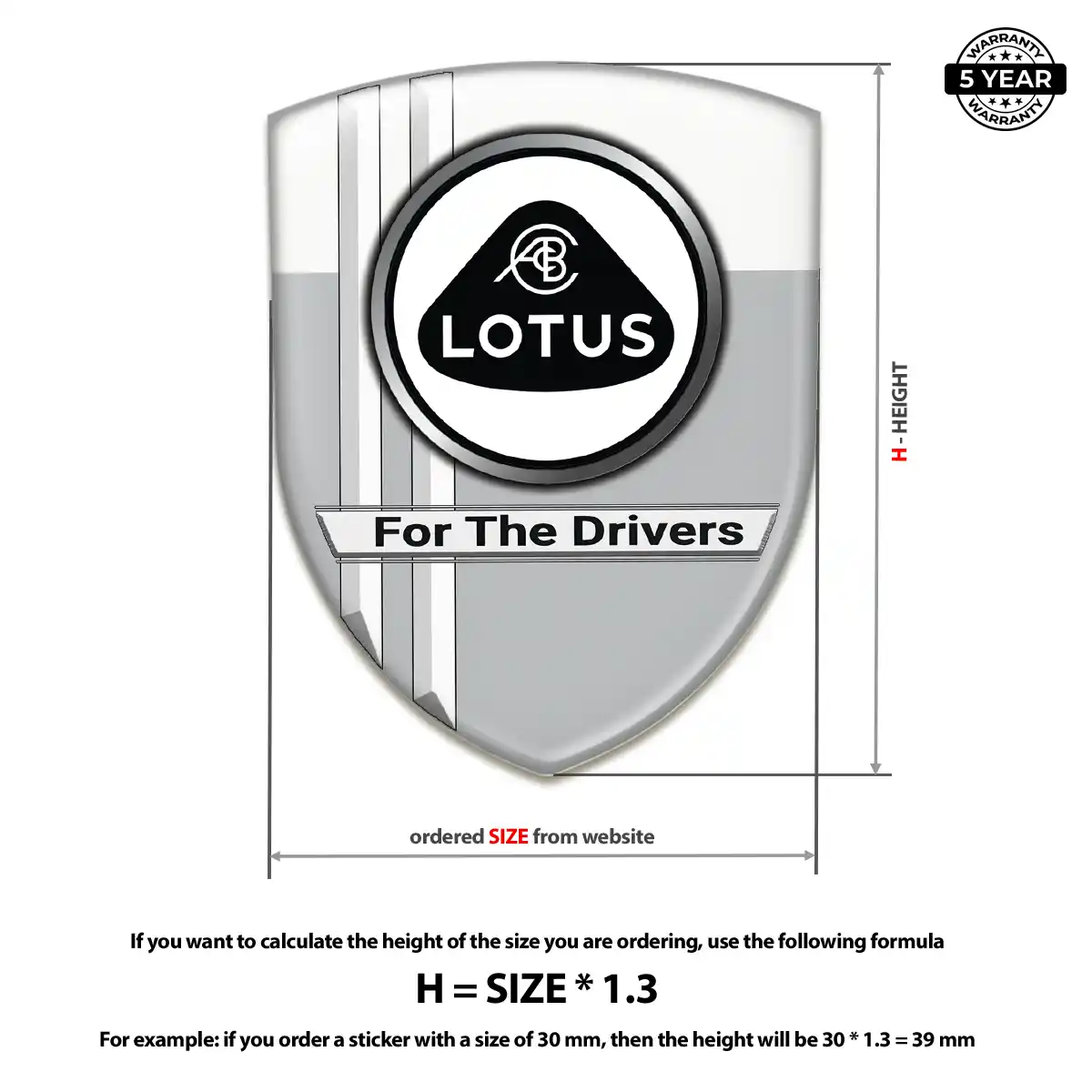 Lotus Logo Badge Elite Finish