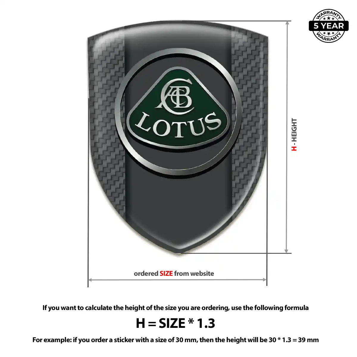 Lotus Logo Badge Exterior Luxe