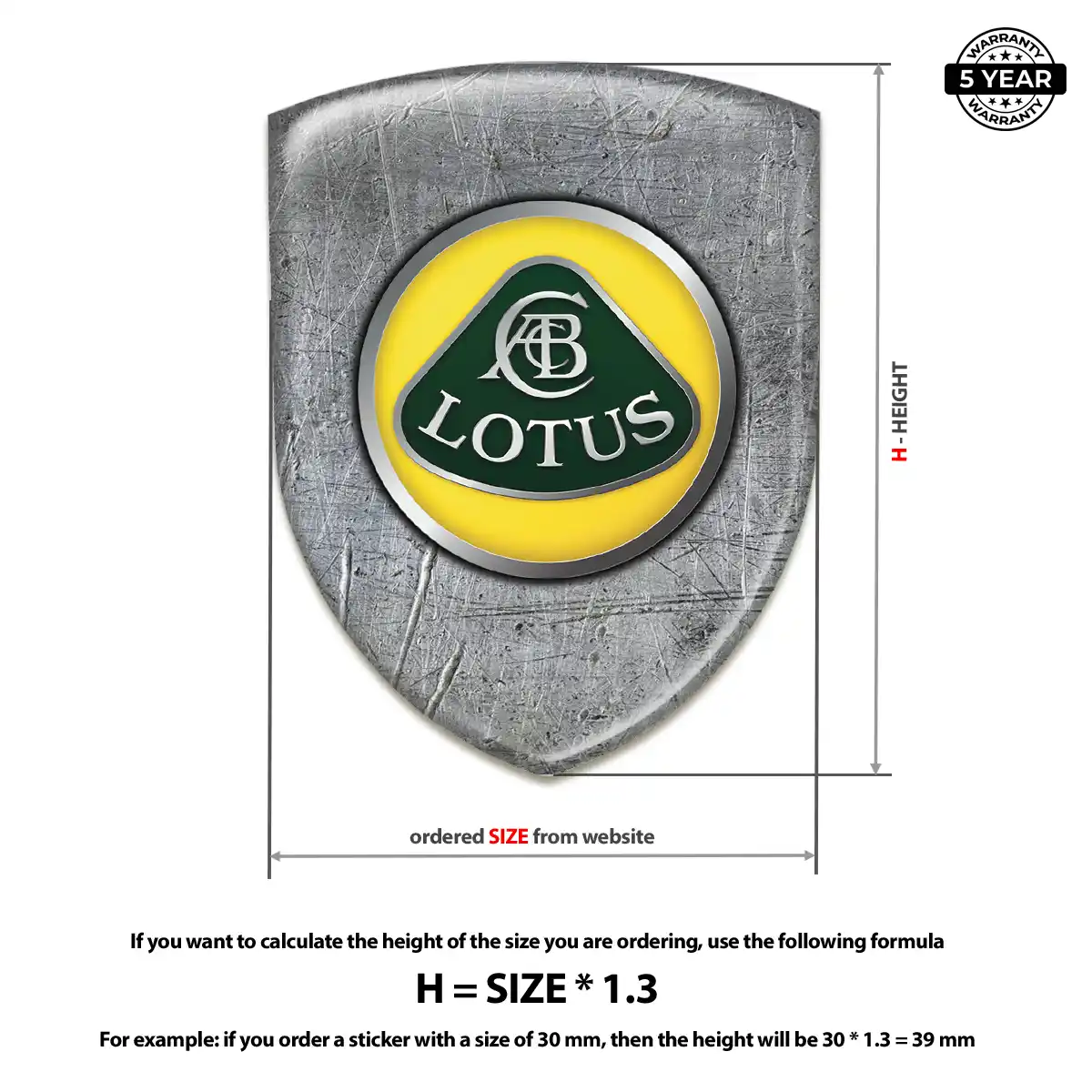Lotus Logo Badge Interior Elegance