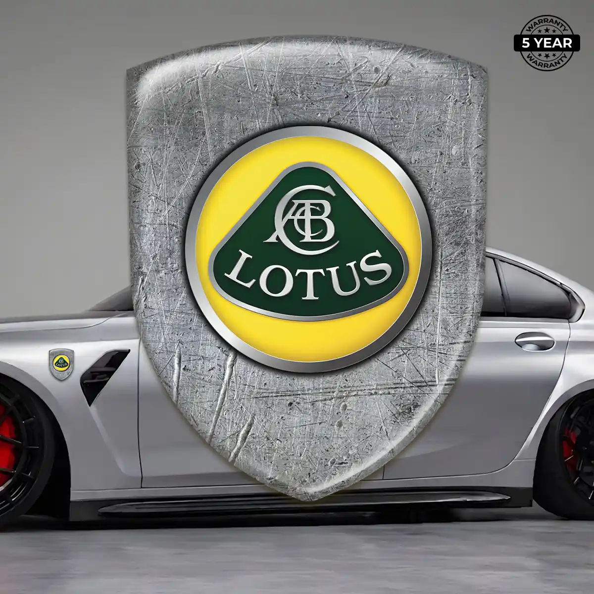 Lotus Logo Badge Interior Elegance