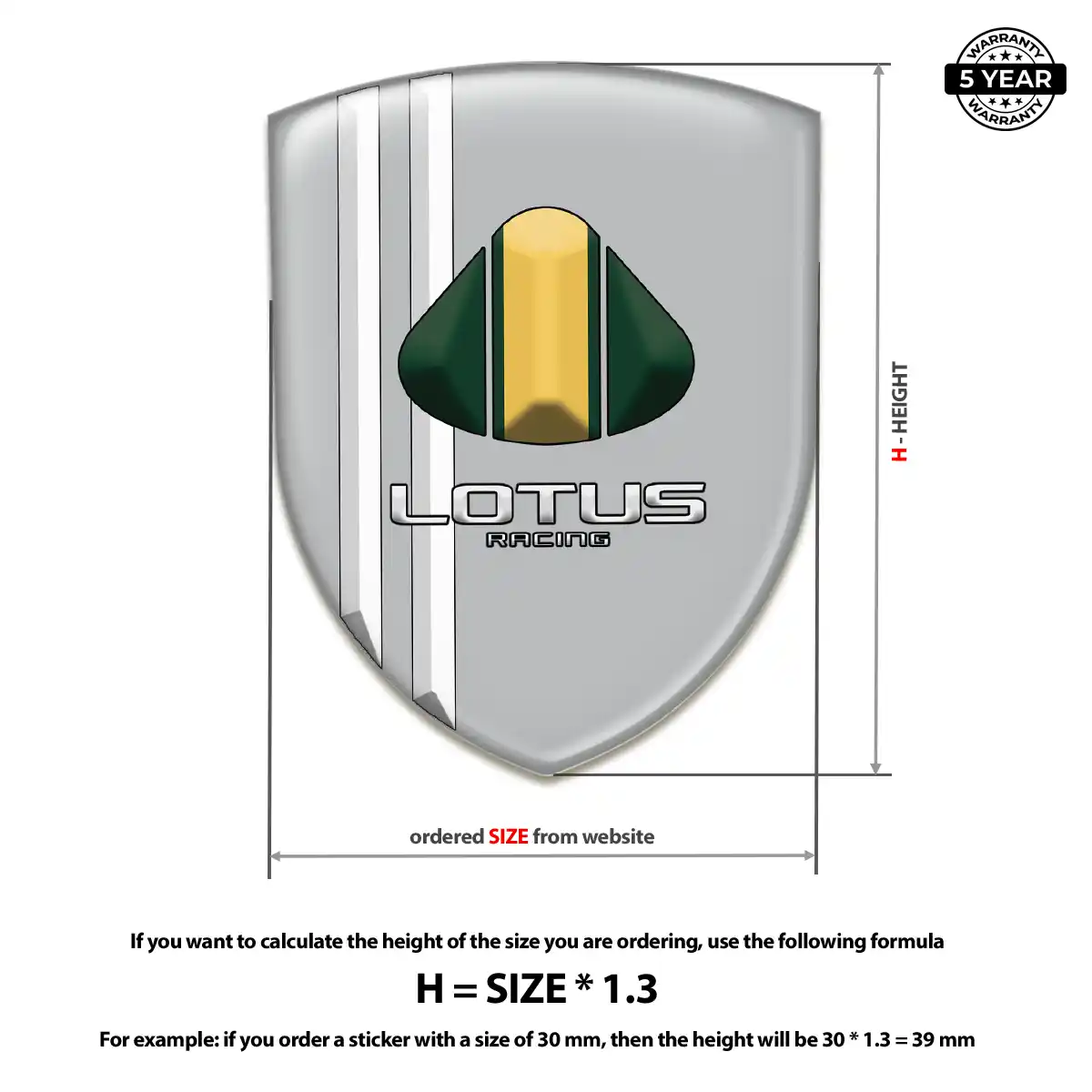 Lotus Logo Badge Prime Quality