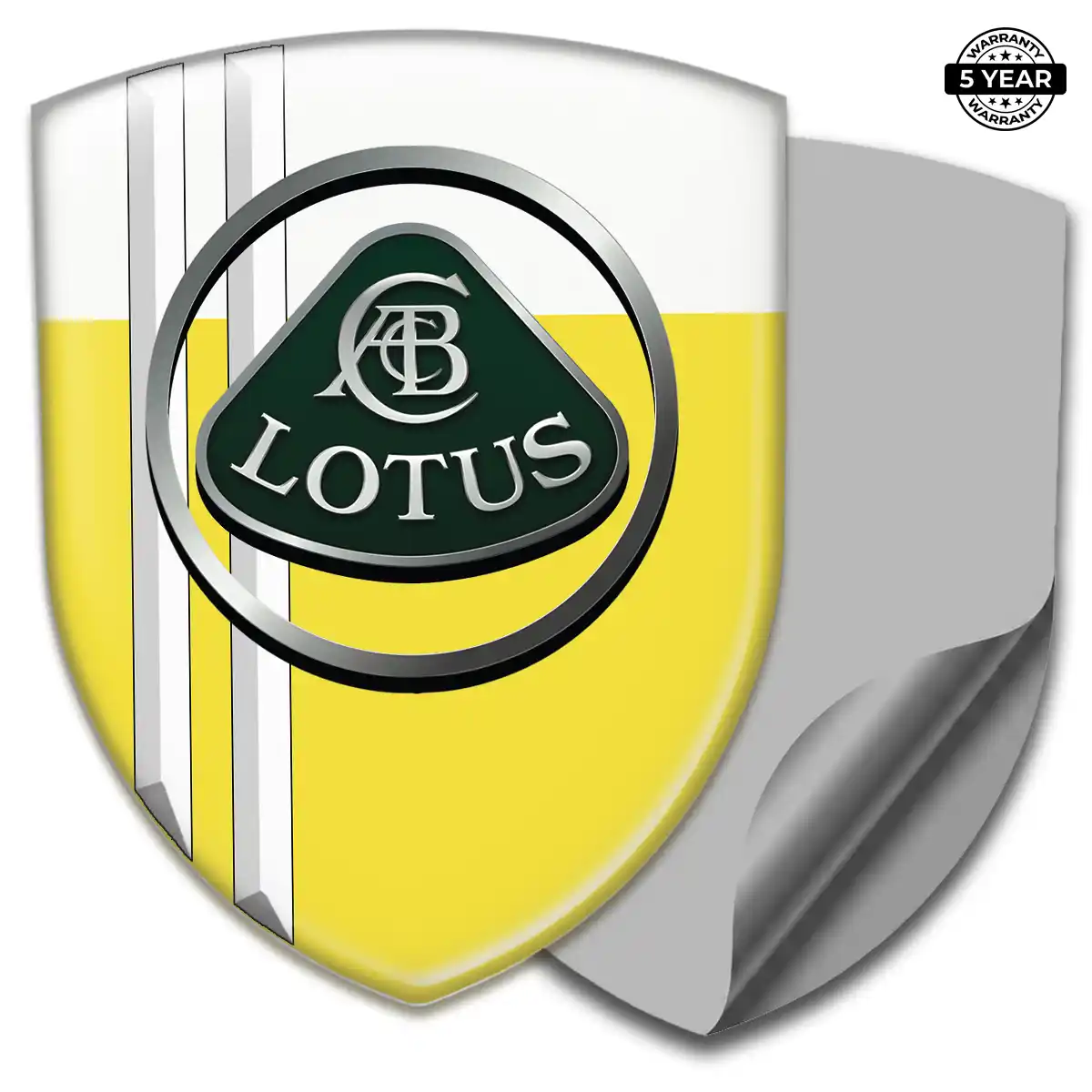 Lotus Logo Badge Resin Luxe