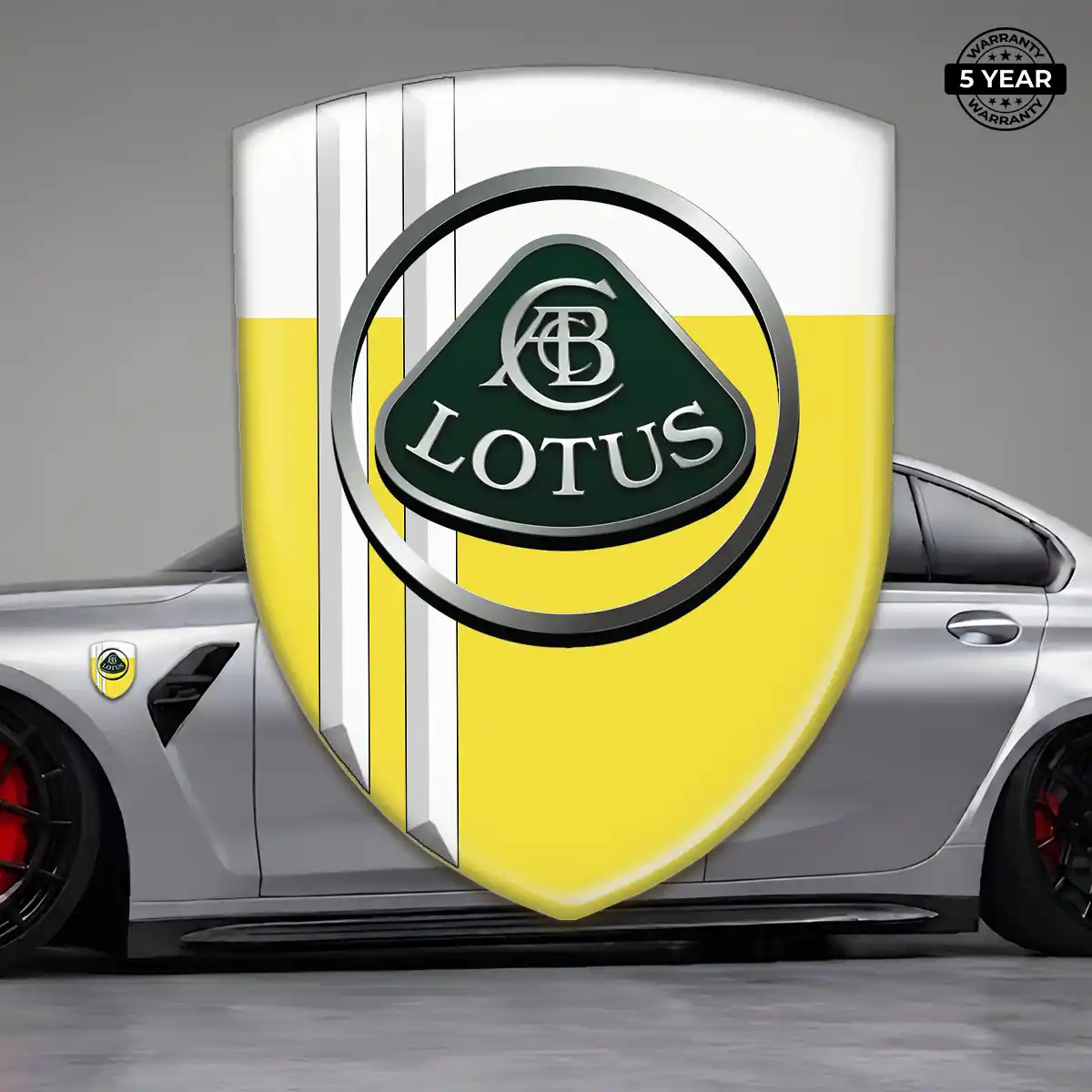Lotus Logo Badge Resin Luxe