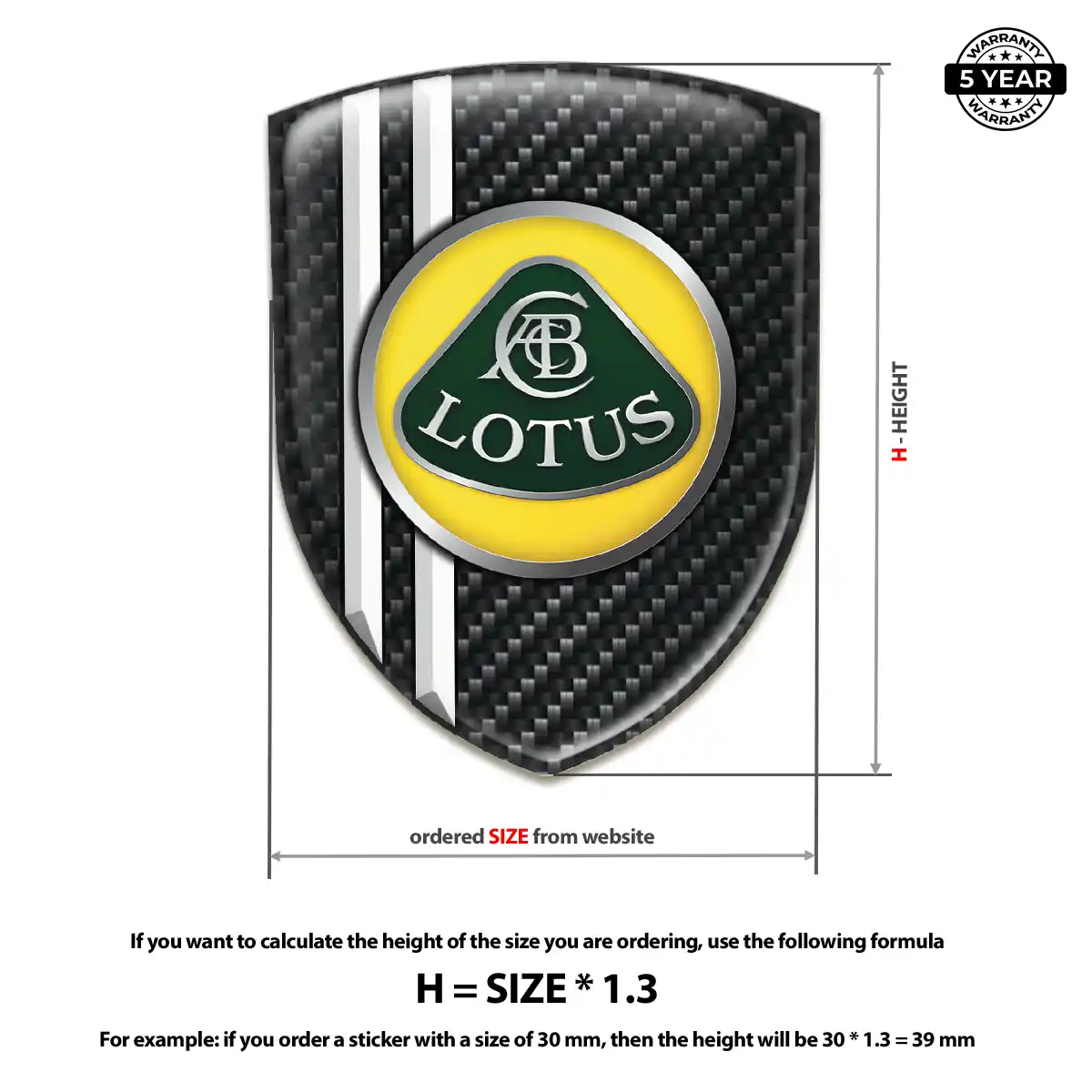 Lotus Logo Emblem Resin Elite