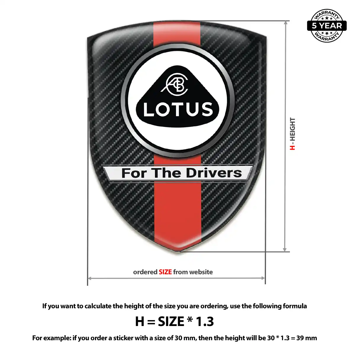 Lotus Logo Emblem Resin Luxe
