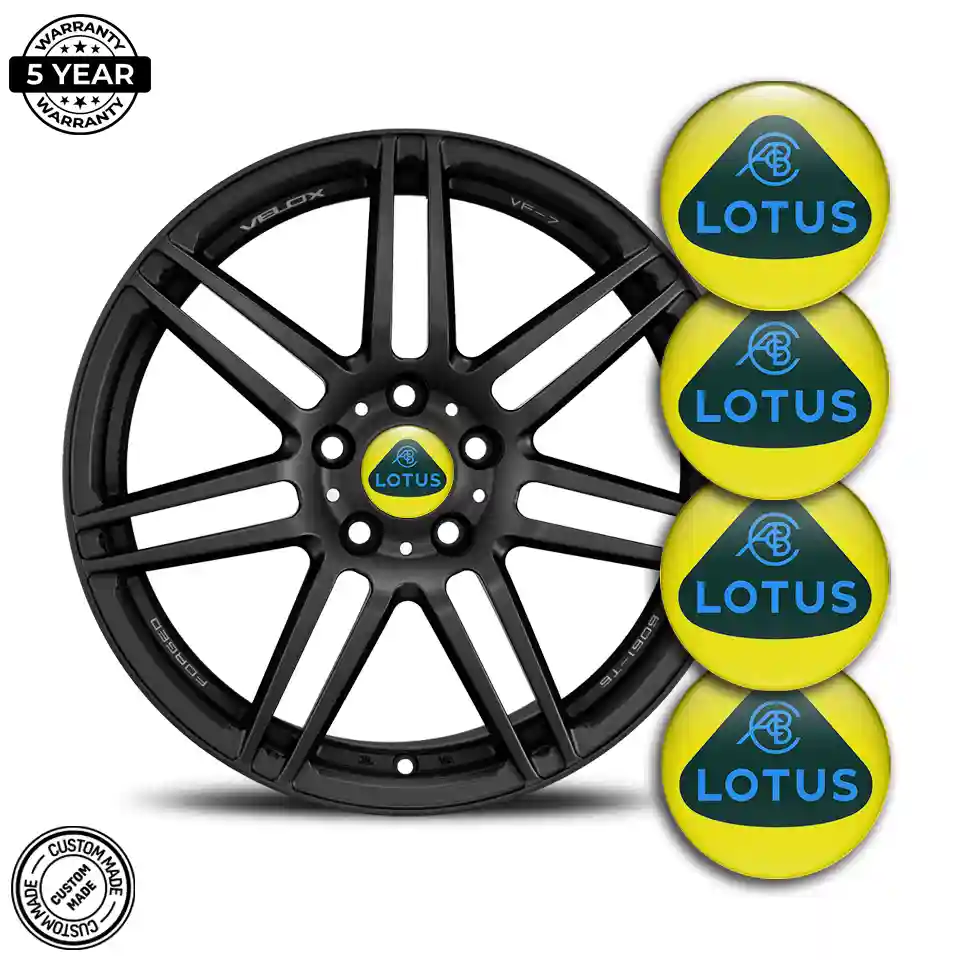 Lotus Logo Silicone Badge Stylish Design
