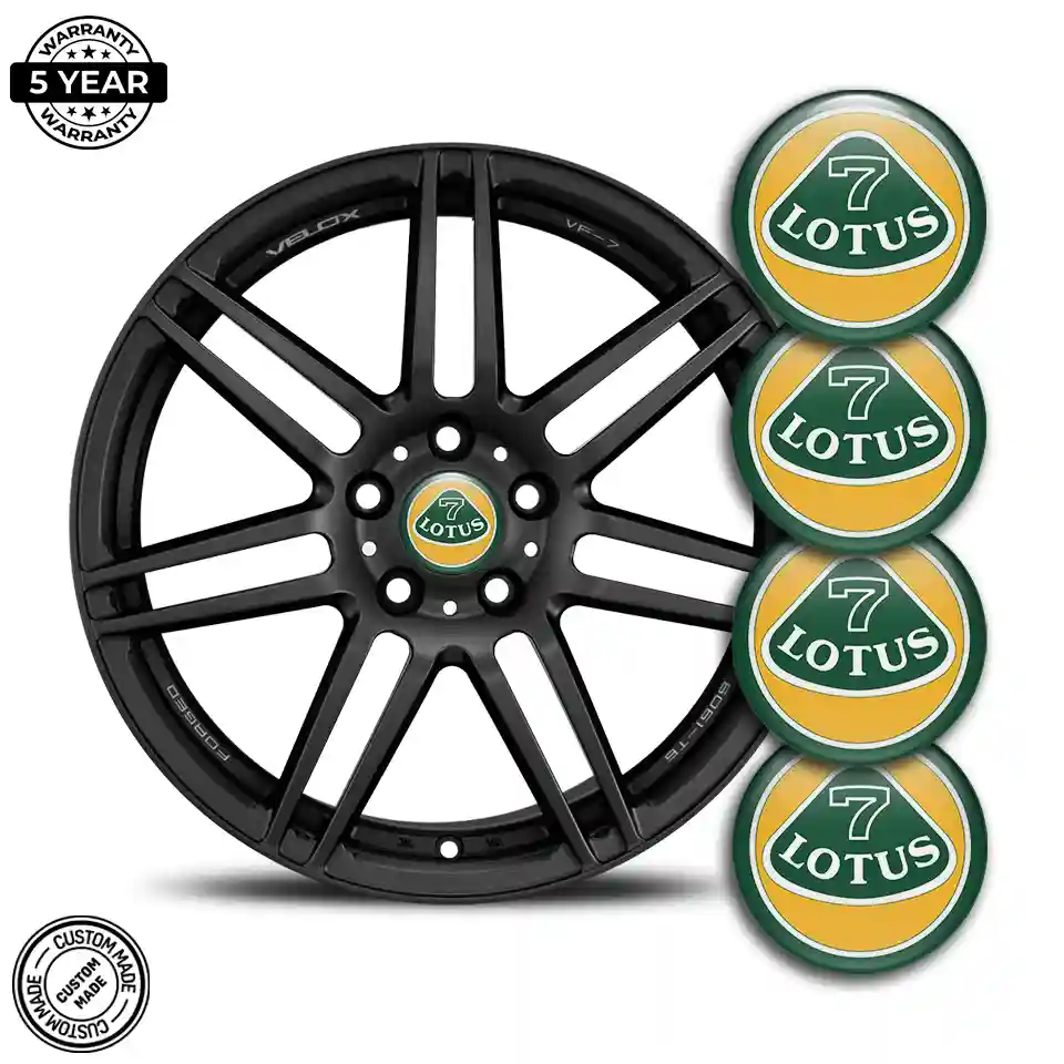 Lotus Logo Silicone Sticker Stylish Design