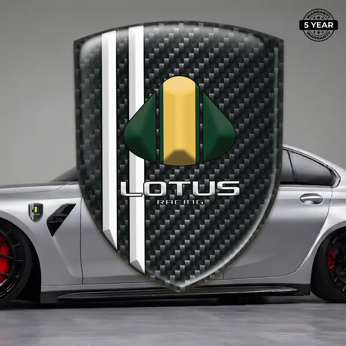 Lotus Logo Sticker Interior Elegance