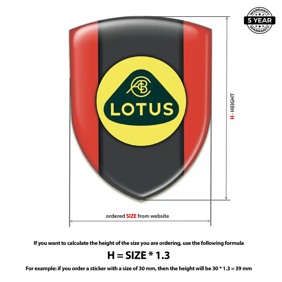 Lotus Logo Sticker Opulent Line