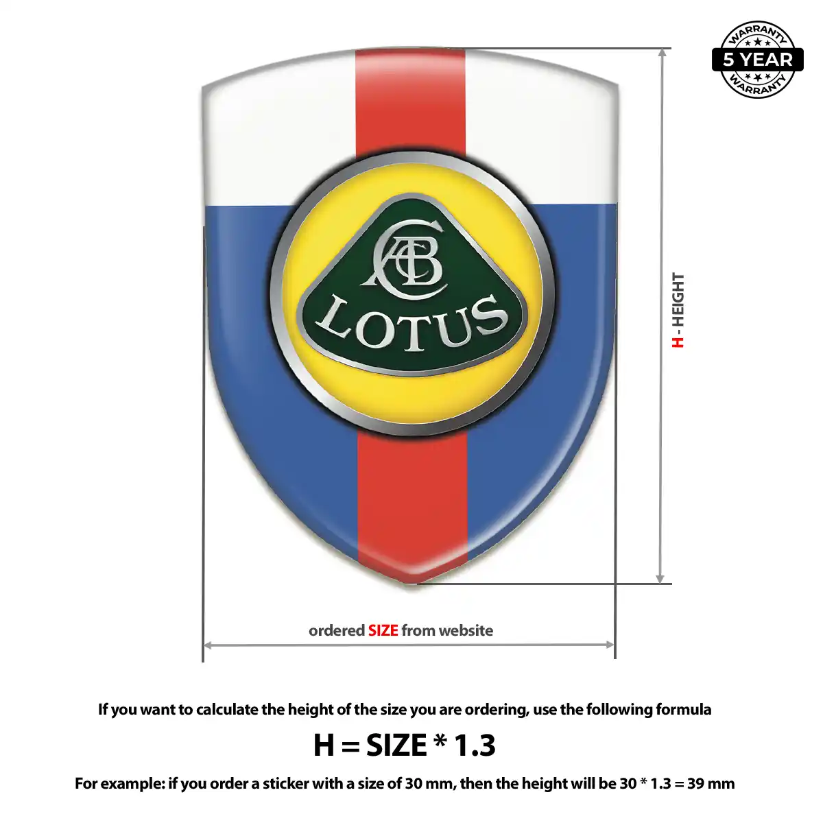 Lotus Logo Sticker Signature Grade