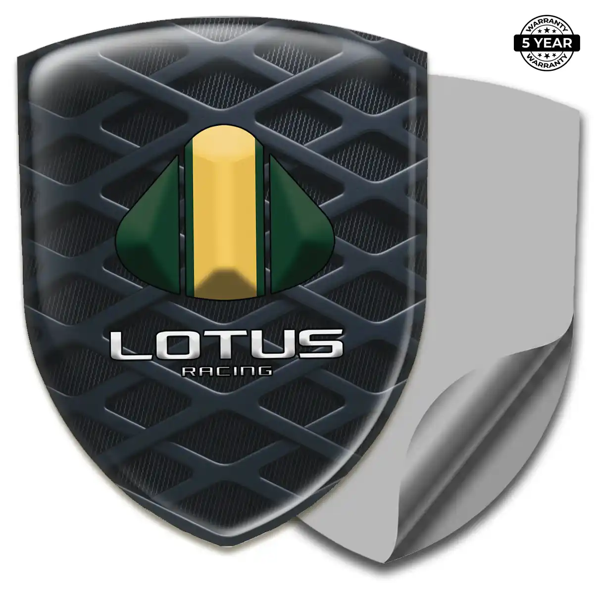 Lotus Polyurethane Domed Sticker Cabin Style