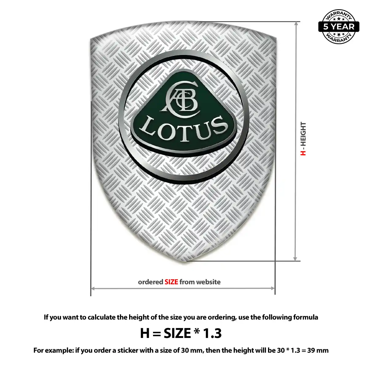 Lotus Polyurethane Domed Sticker Elite Edition