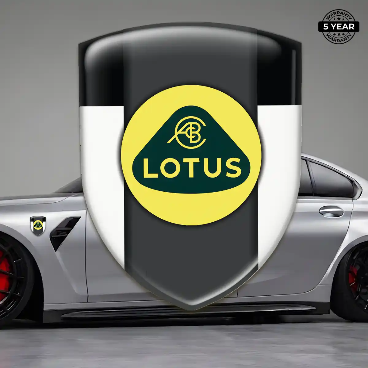 Lotus Polyurethane Domed Sticker Elite Finish