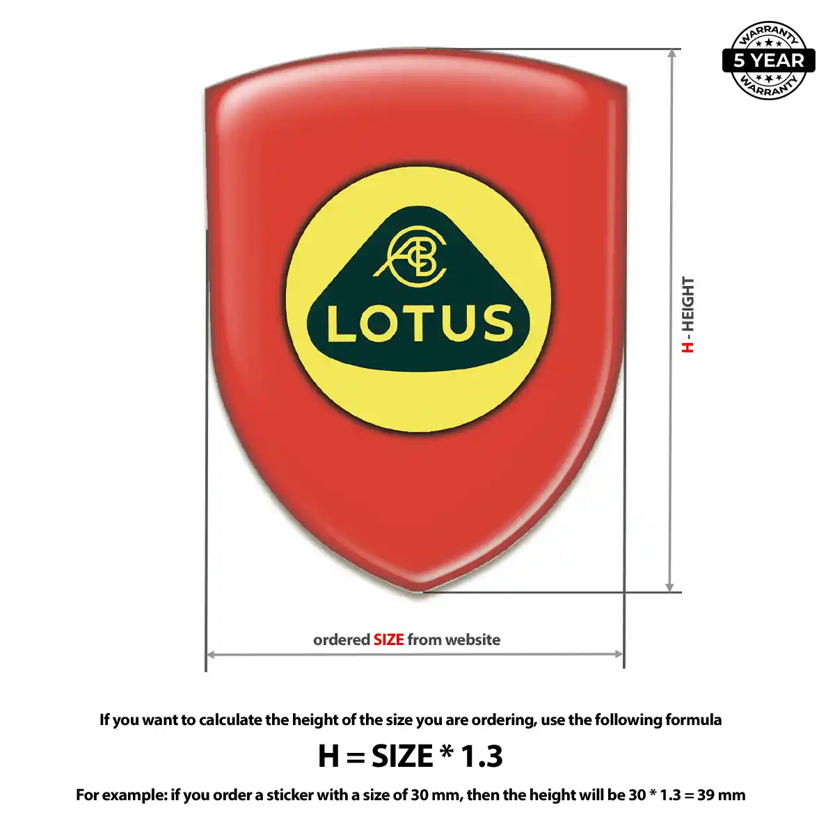 Lotus Polyurethane Domed Sticker Exclusive Series