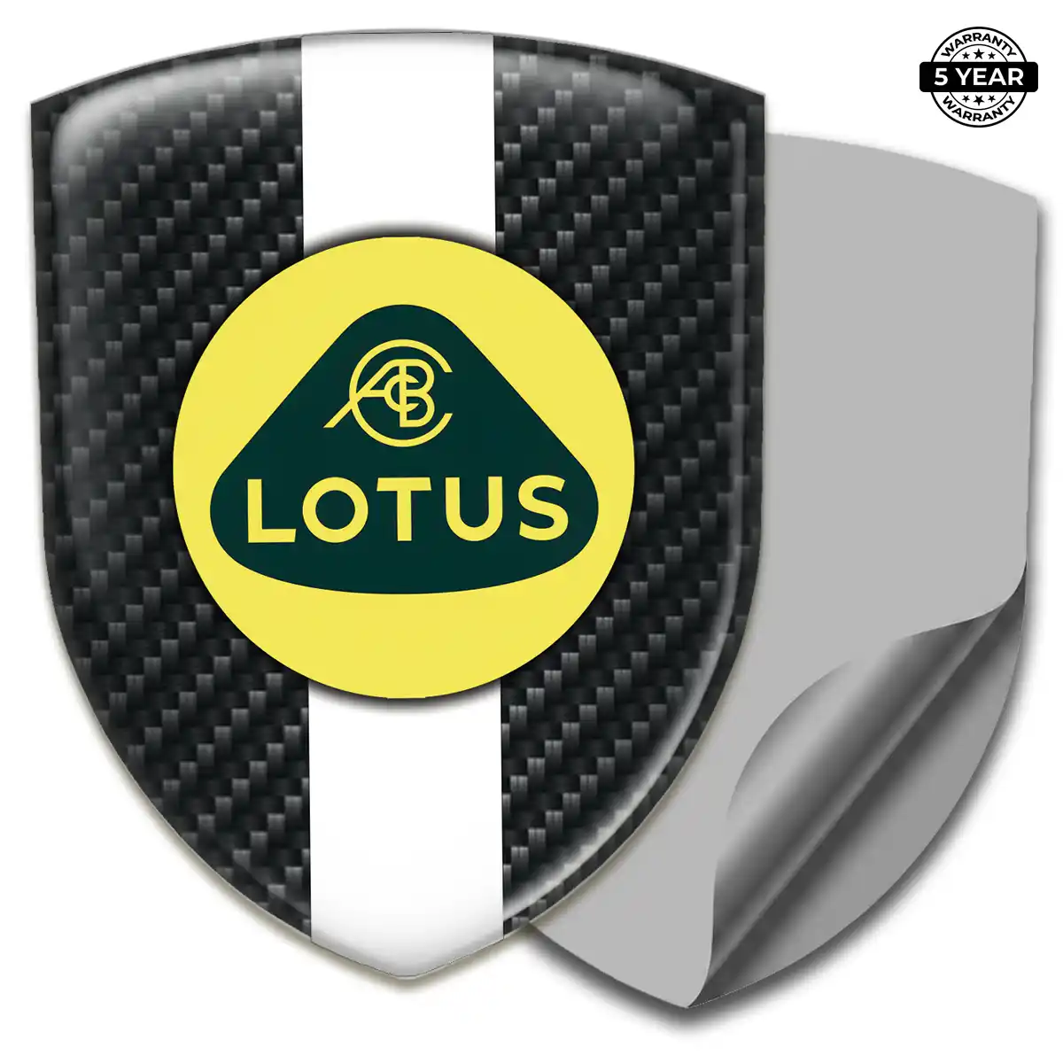 Lotus Polyurethane Domed Sticker Interior Elegance
