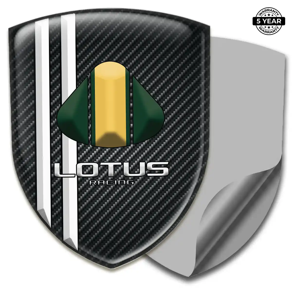 Lotus Polyurethane Domed Sticker Interior Luxe