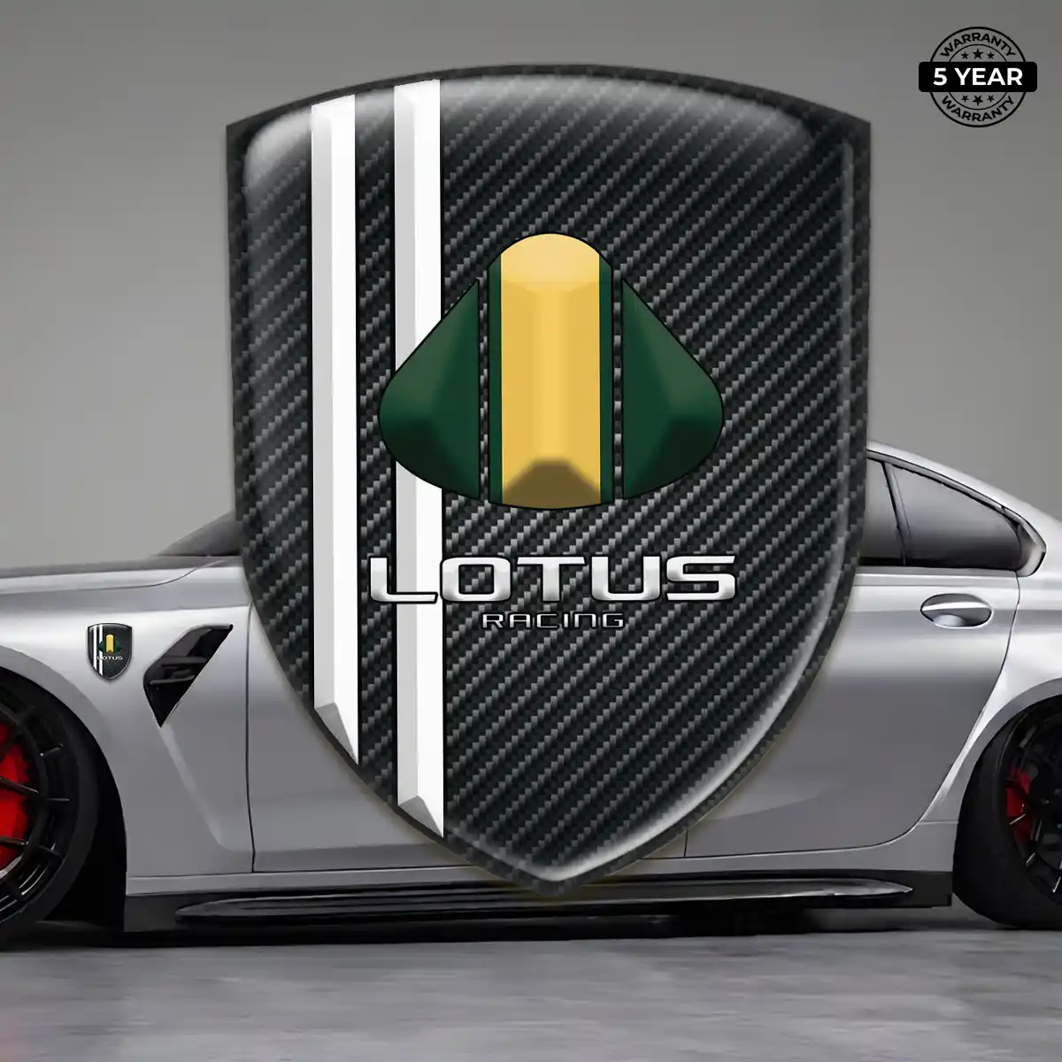 Lotus Polyurethane Domed Sticker Interior Luxe
