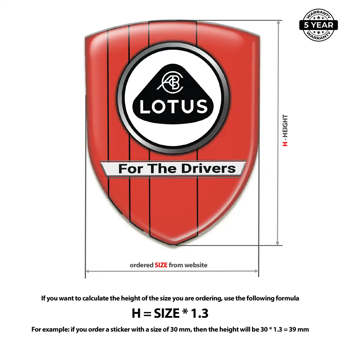 Lotus Polyurethane Domed Sticker Noble Edition