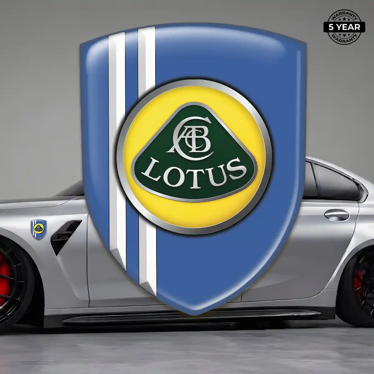Lotus Polyurethane Domed Sticker Opulent Line