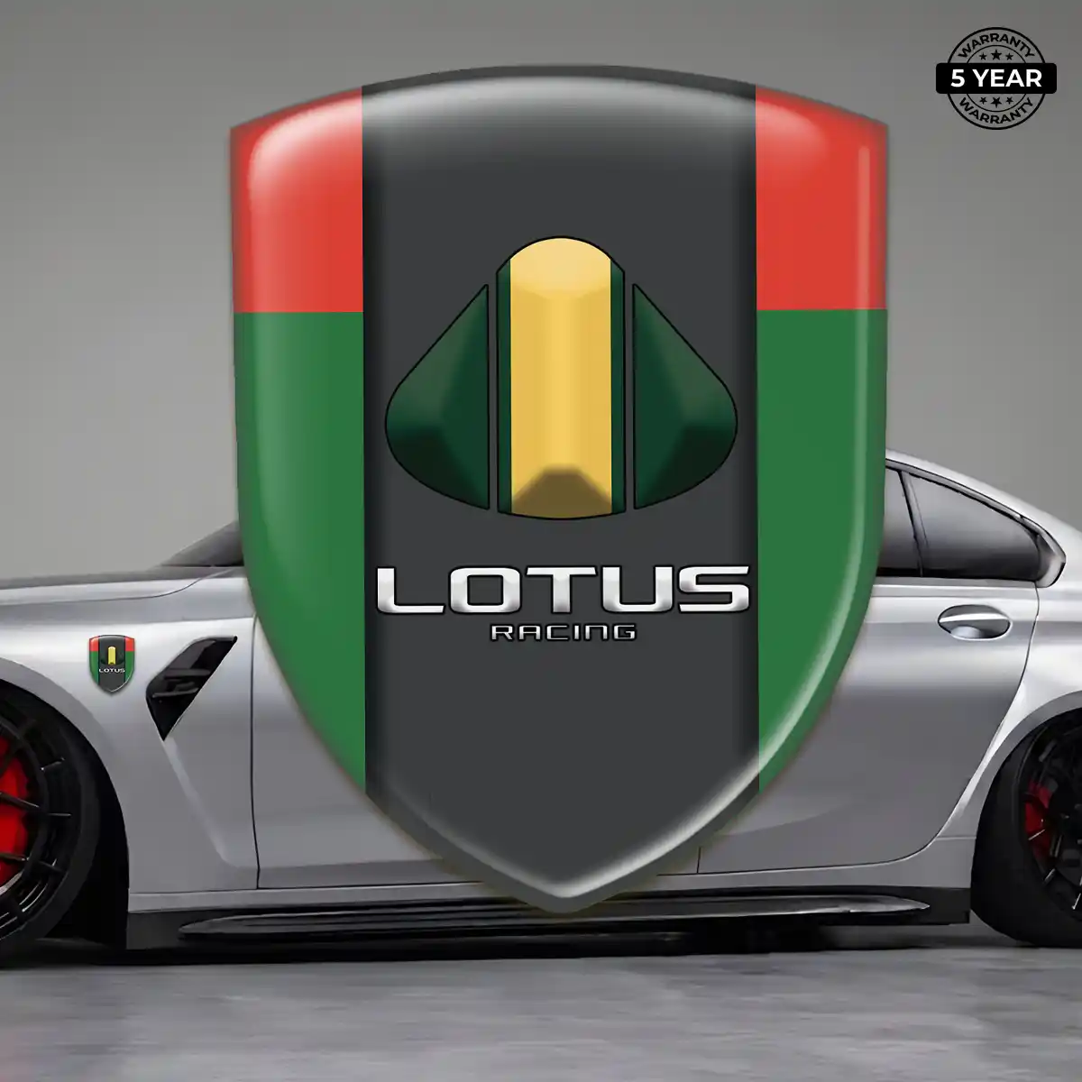 Lotus Polyurethane Domed Sticker Outer Style