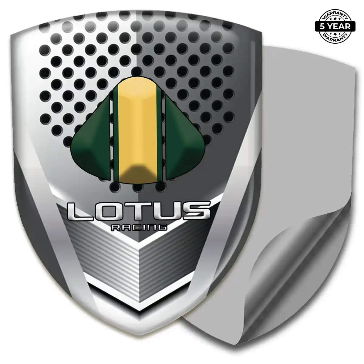 Lotus Polyurethane Domed Sticker Premium Dome