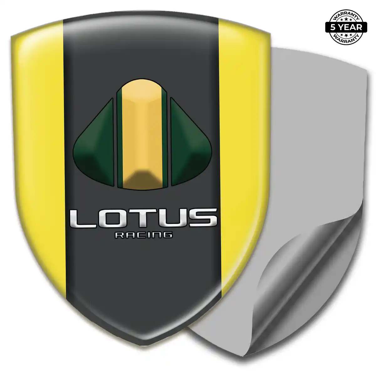 Lotus Polyurethane Domed Sticker Prime Quality
