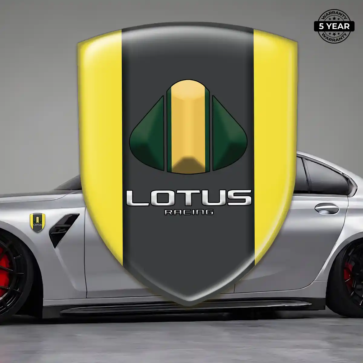 Lotus Polyurethane Domed Sticker Prime Quality