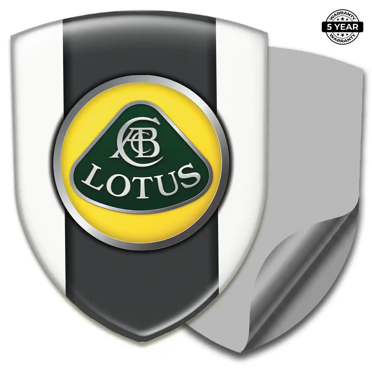 Lotus Polyurethane Domed Sticker Resin Luxe