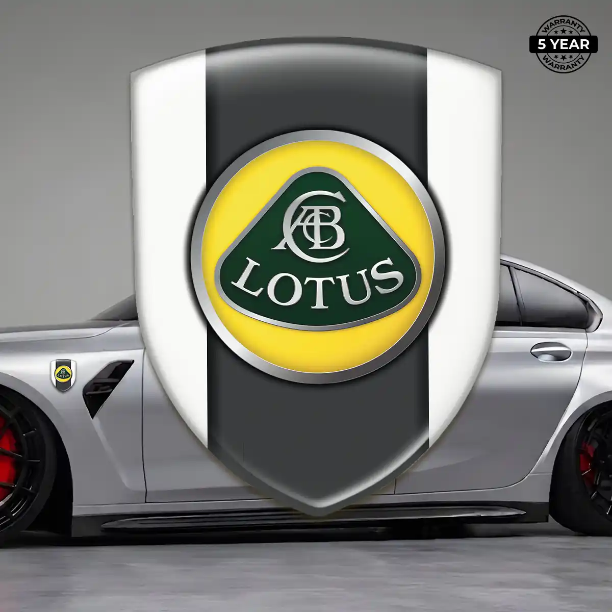 Lotus Polyurethane Domed Sticker Resin Luxe