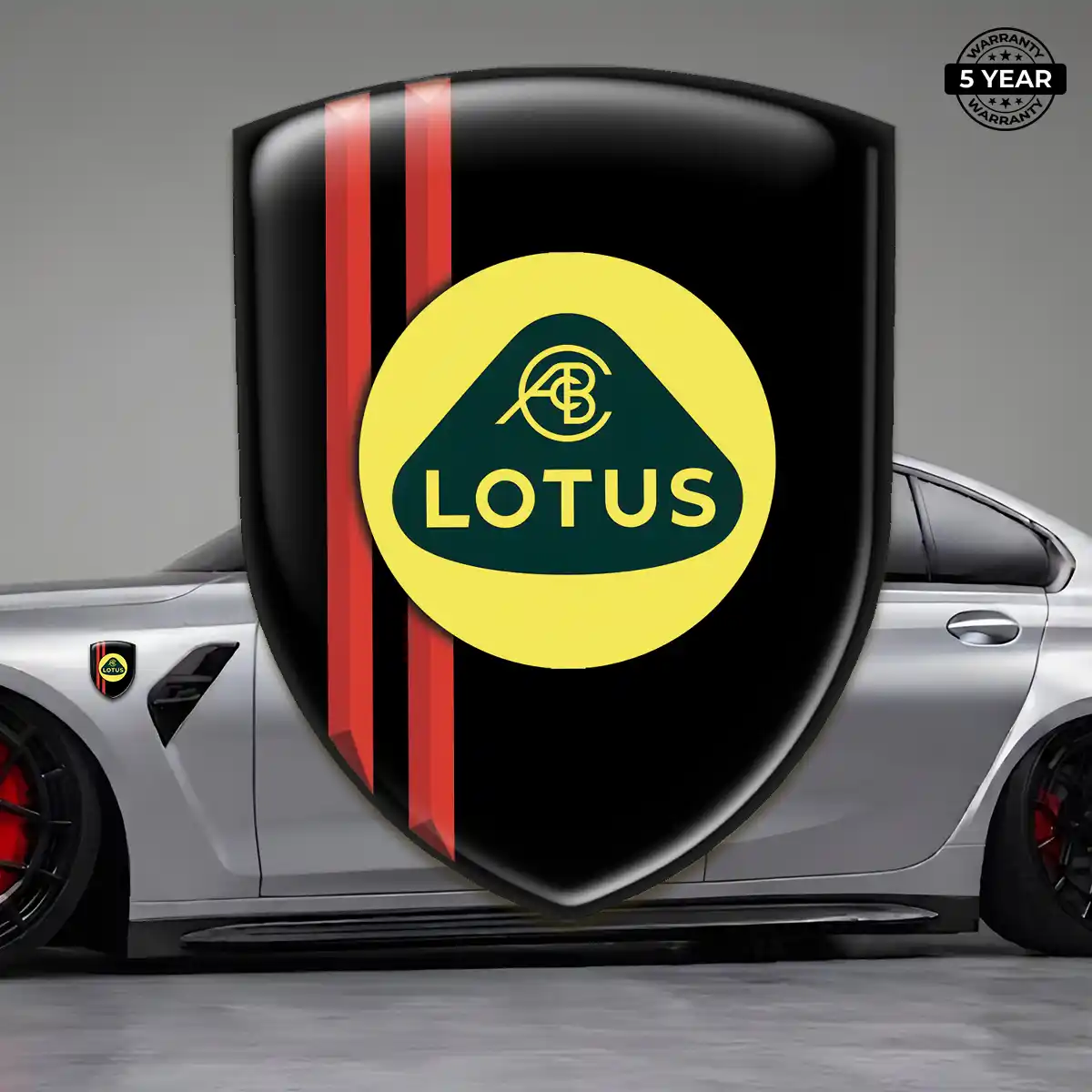Lotus Resin Badge Sticker Cabin Style