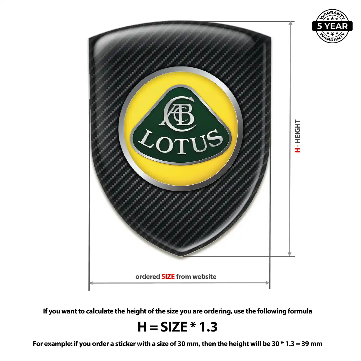 Lotus Resin Badge Sticker Deluxe Edition