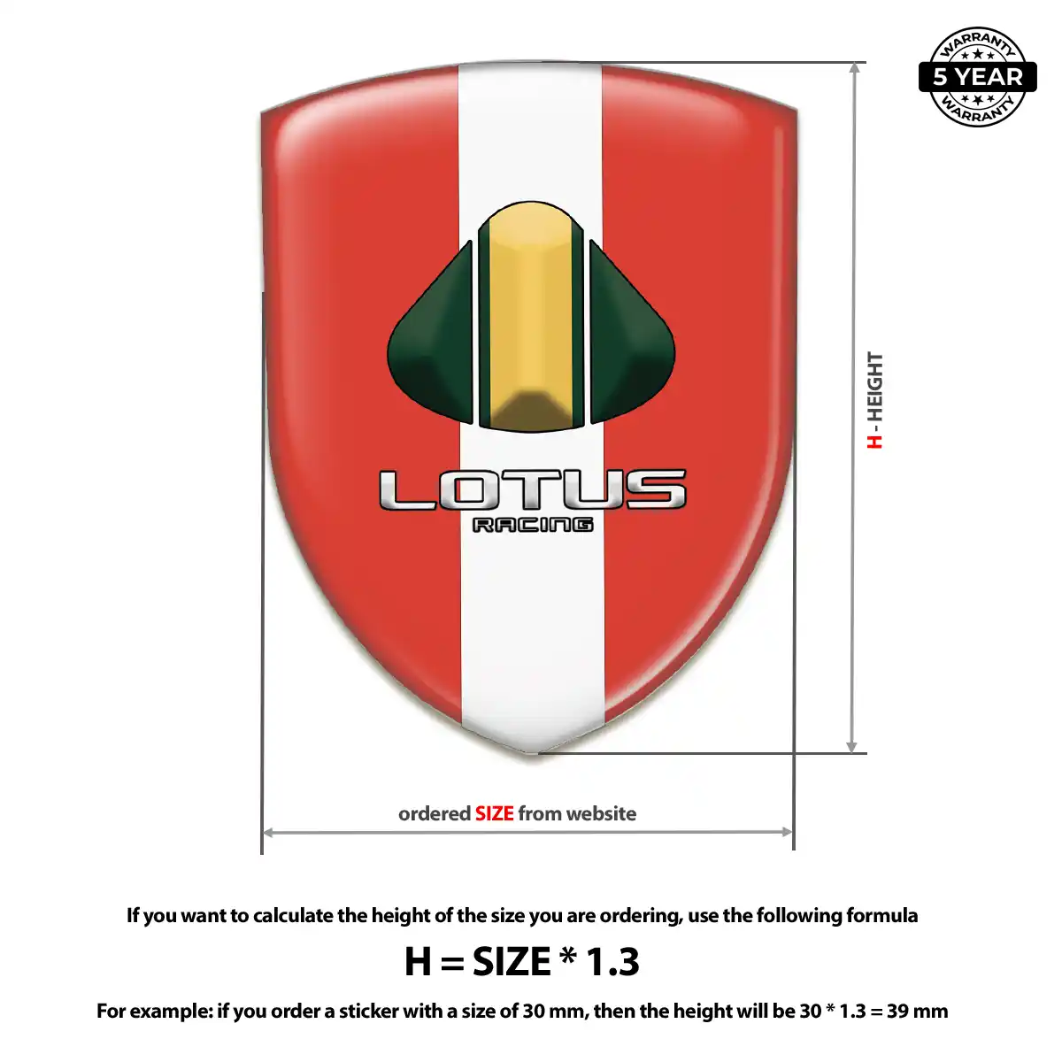 Lotus Resin Badge Sticker Elite Edition