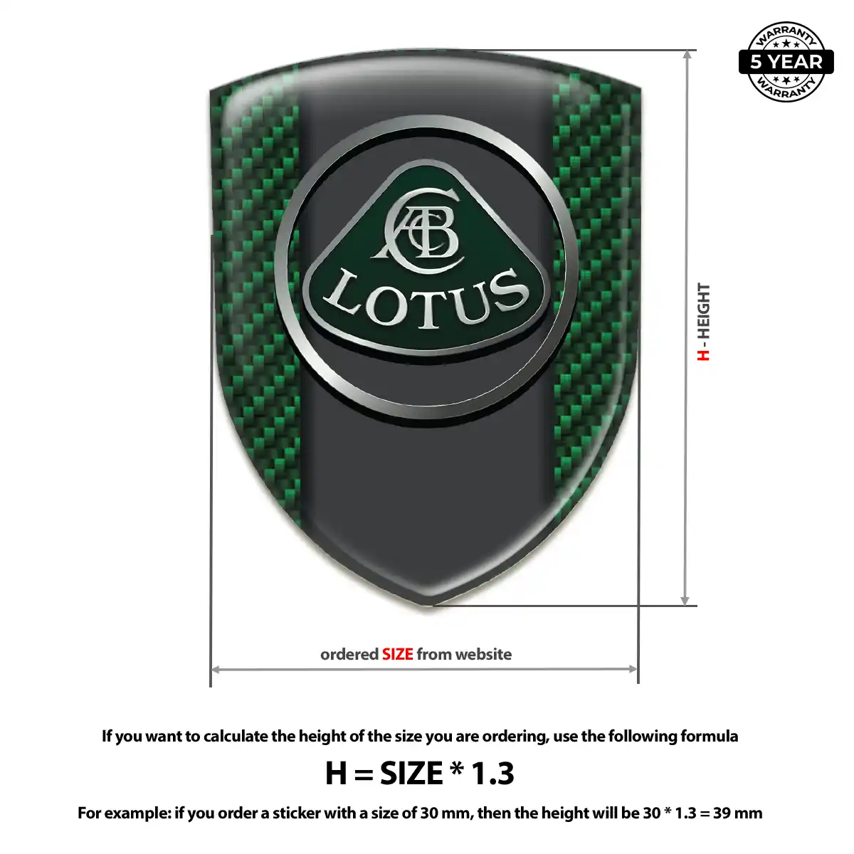Lotus Resin Badge Sticker Exclusive Series