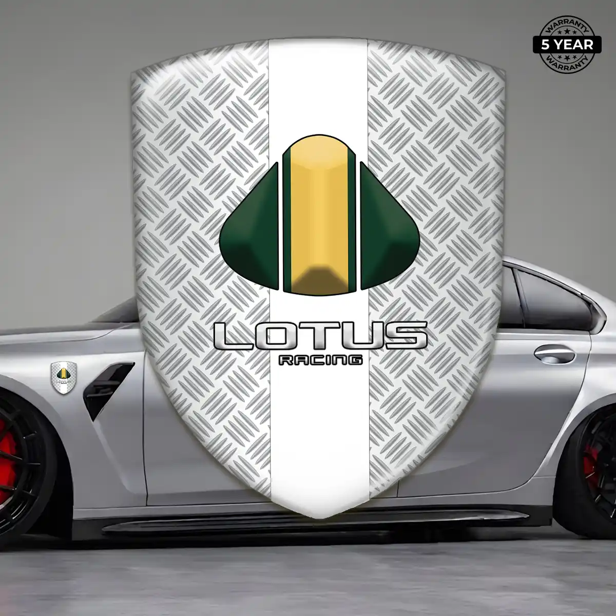 Lotus Resin Badge Sticker Interior Elegance