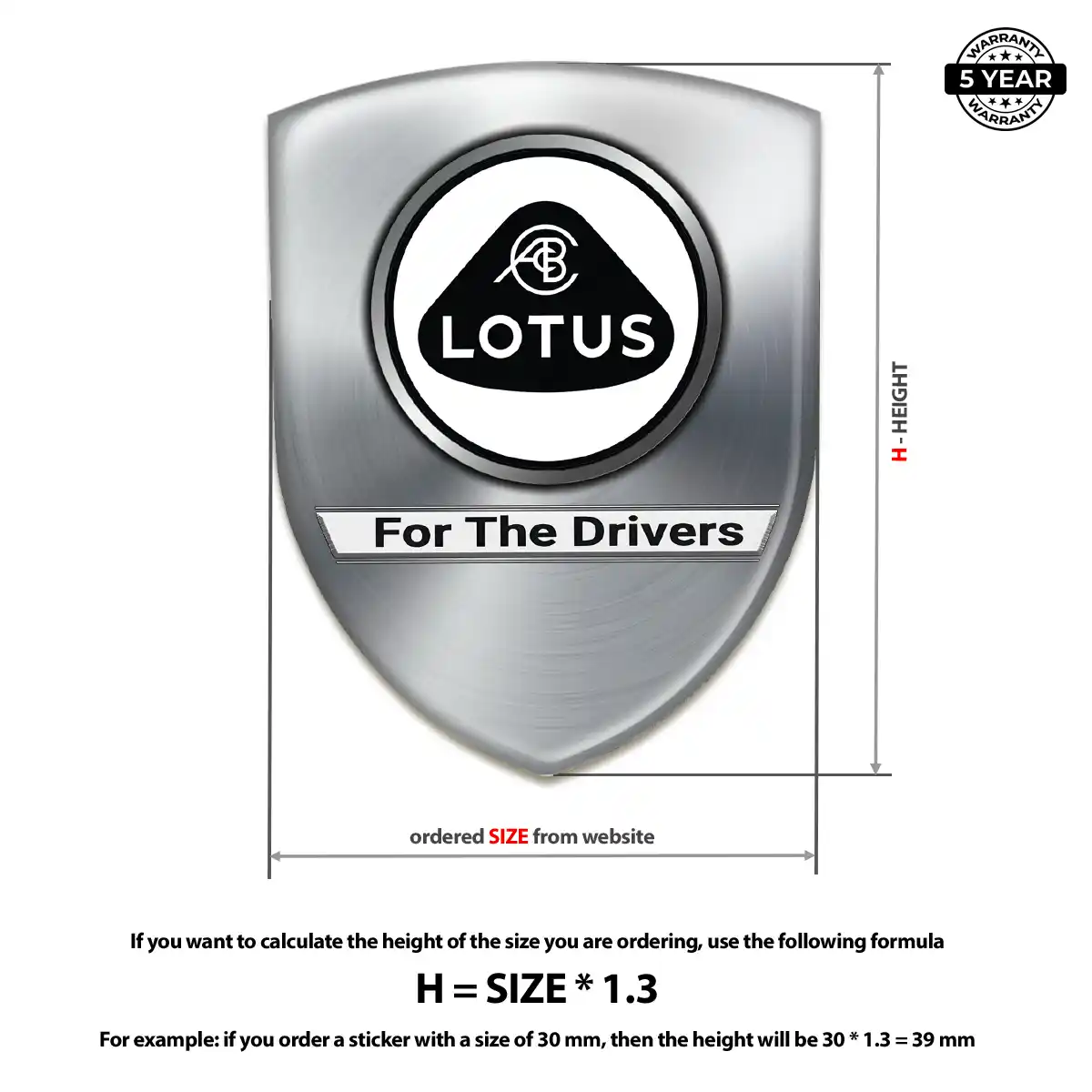 Lotus Resin Badge Sticker Noble Edition