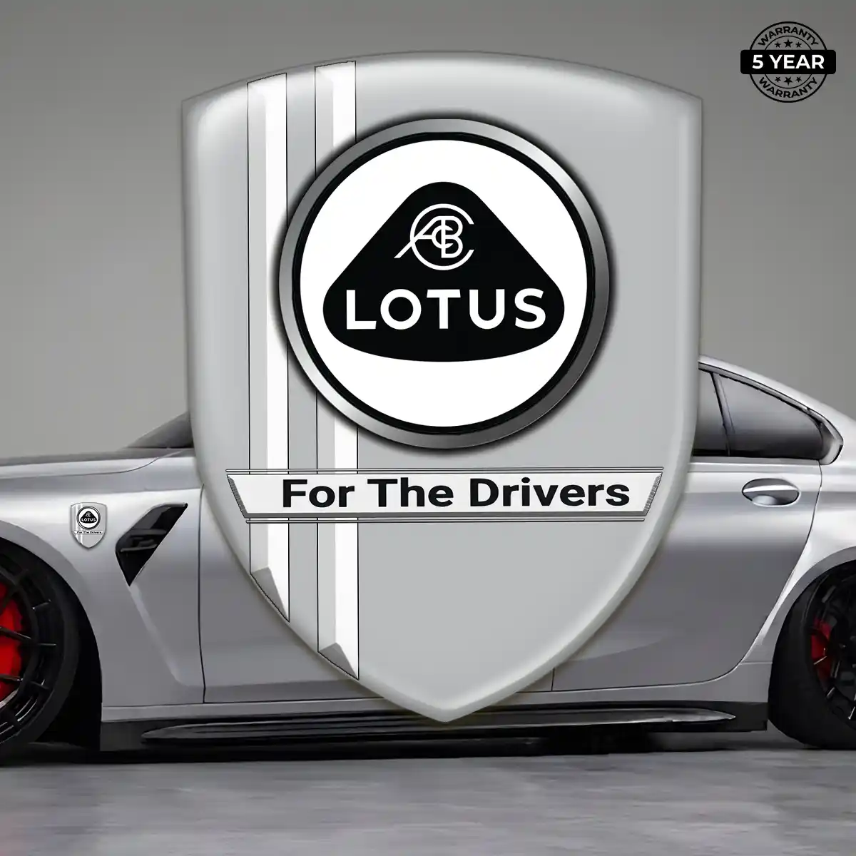 Lotus Resin Badge Sticker Refined Design
