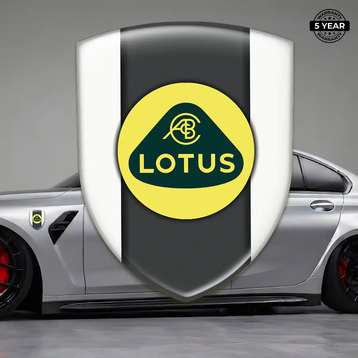 Lotus Resin Badge Sticker Sleek Style