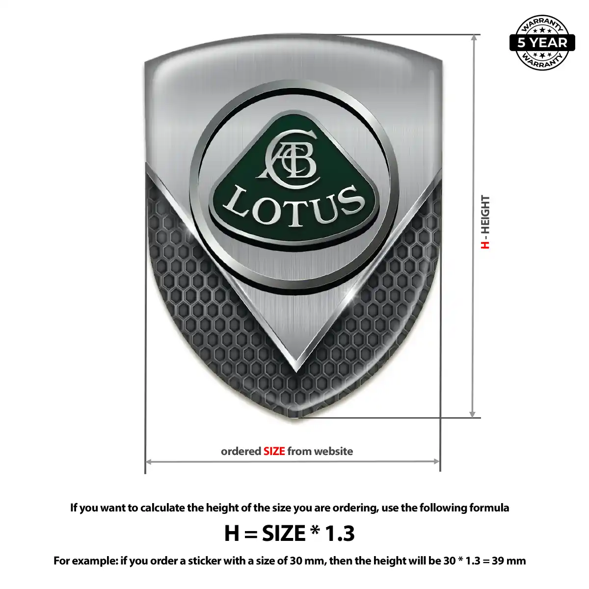 Lotus Resin Domed Sticker Deluxe Edition