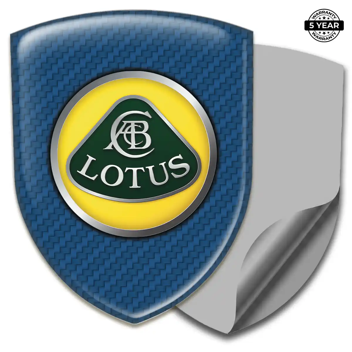 Lotus Resin Domed Sticker Interior Elegance