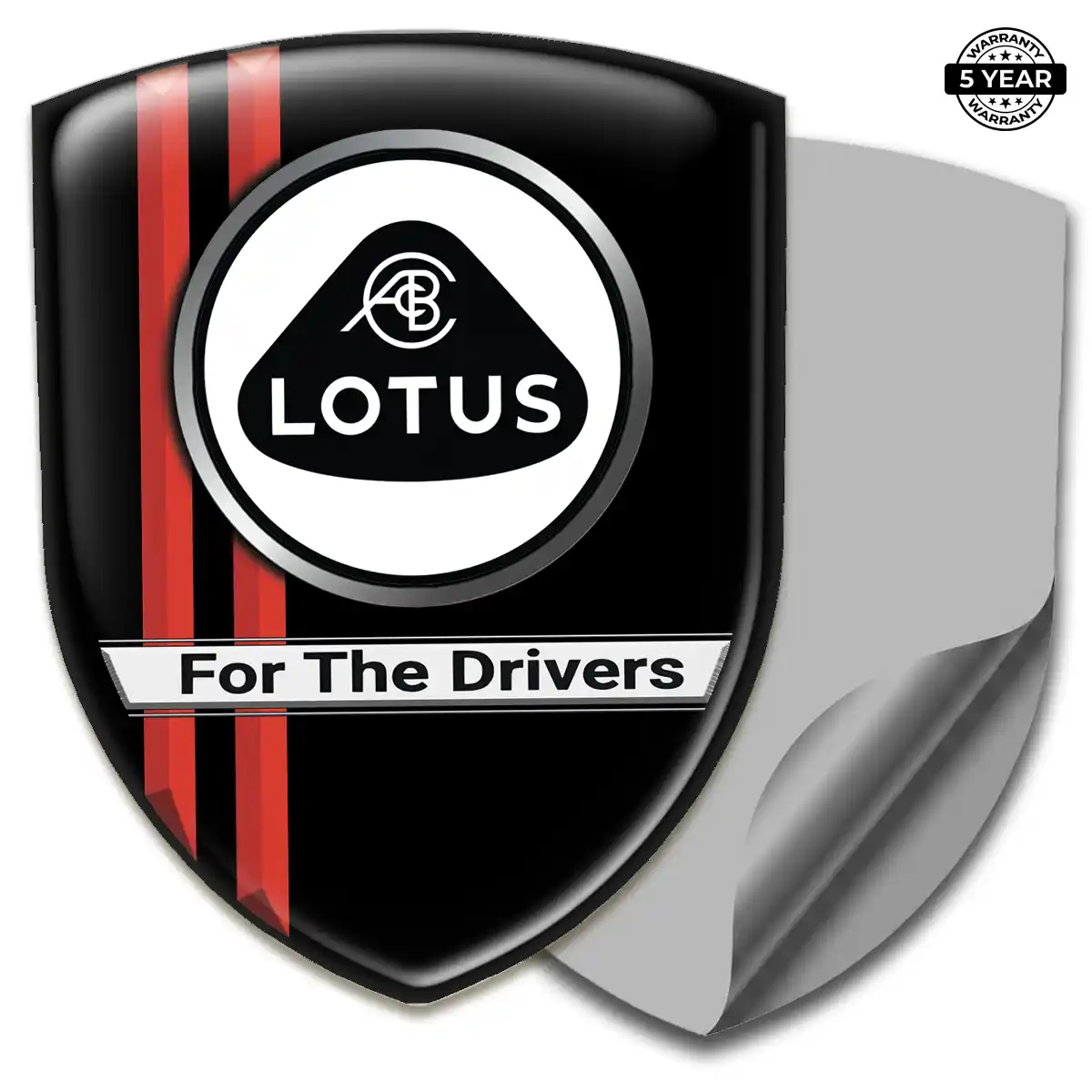 Lotus Resin Domed Sticker Interior Luxe
