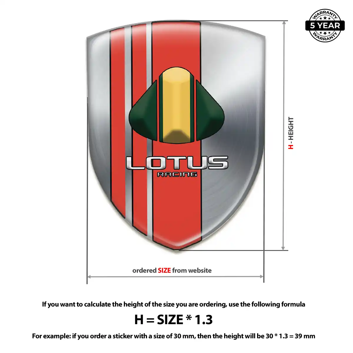Lotus Resin Domed Sticker Noble Edition