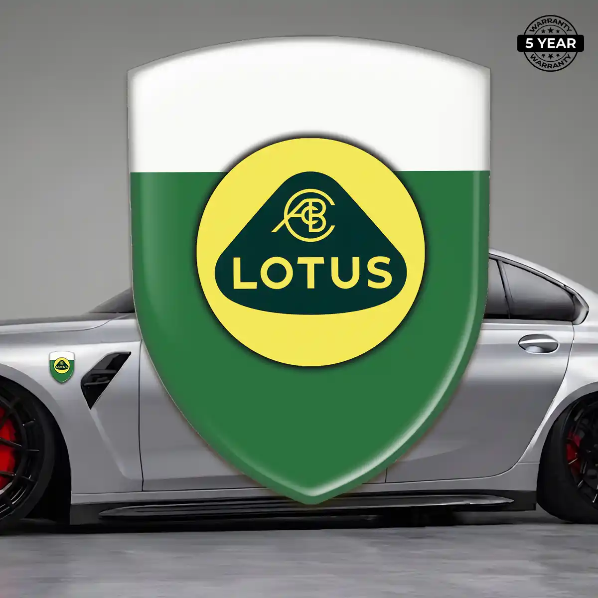 Lotus Resin Domed Sticker Premium Dome