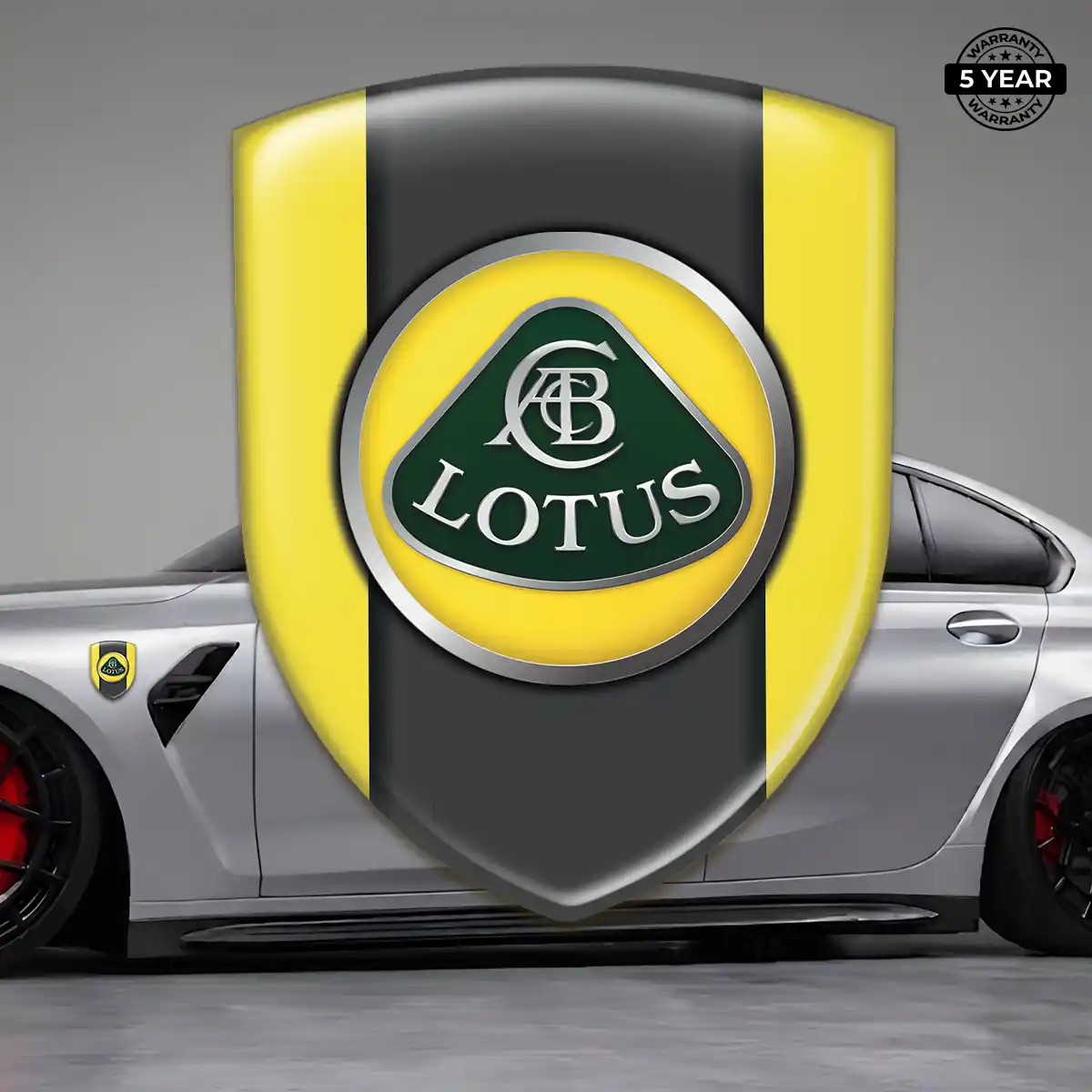 Lotus Resin Domed Sticker Refined Design