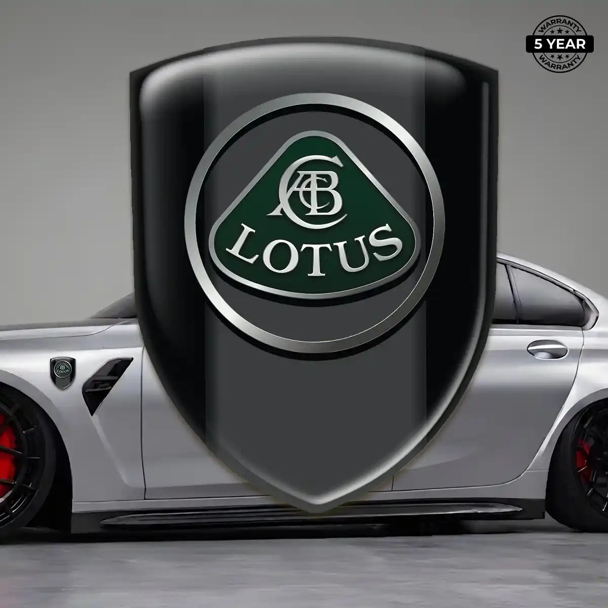 Lotus Resin Domed Sticker Sleek Style