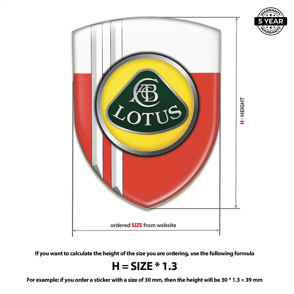 Lotus Resin Domed Sticker Superior Craft