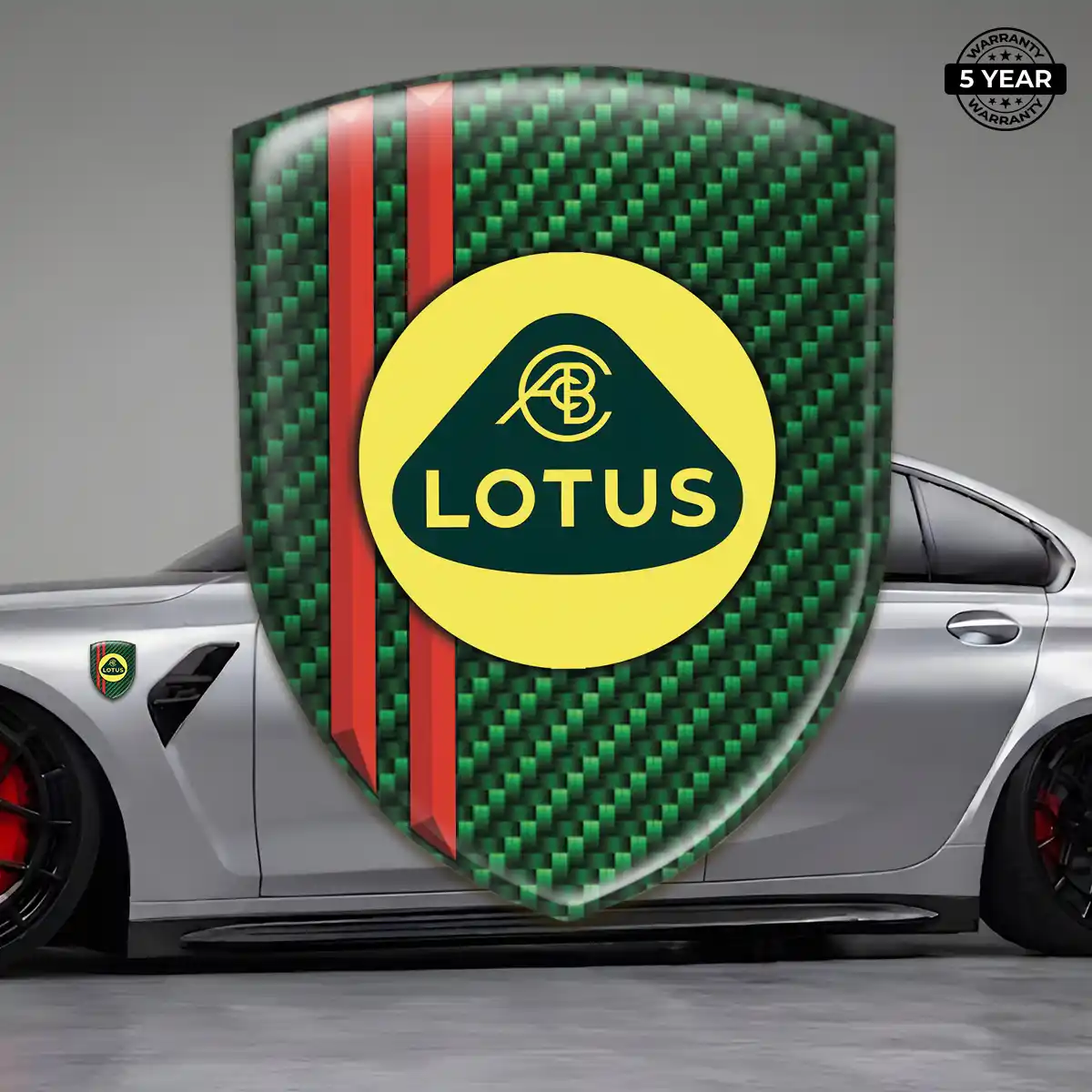Lotus Resin Emblem Sticker Interior Luxe